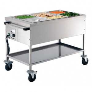 Waterless Bain-Marie Trolley - 3 GN 1/1