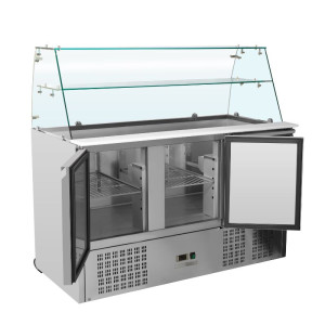 Saladette Koelkast 3 Deuren - 368 L - Dynasteel