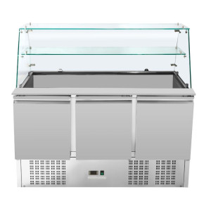 Saladette Koelkast 3 Deuren - 368 L - Dynasteel