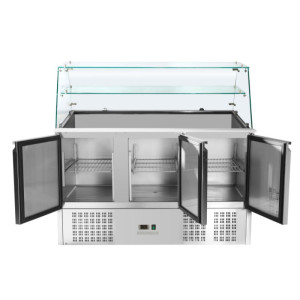 Saladette Koelkast 3 Deuren - 368 L - Dynasteel