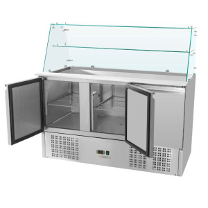 Saladette Koelkast 3 Deuren - 368 L - Dynasteel
