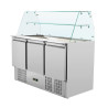 Saladette Koelkast 3 Deuren - 368 L - Dynasteel