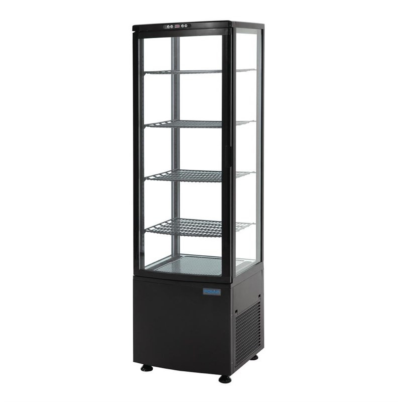 Zwarte Koelvitrine Serie C 235 L - Polar Zwarte Koelvitrine Serie C 235 L - Polar