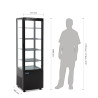 Zwarte Koelvitrine Serie C 235 L - Polar