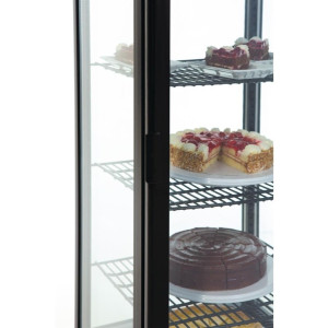 Zwarte Koelvitrine Serie C 235 L - Polar