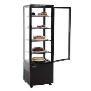 Zwarte Koelvitrine Serie C 235 L - Polar