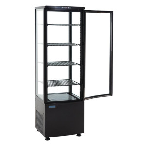 Zwarte Koelvitrine Serie C 235 L - Polar