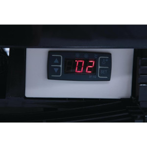 Zwarte Koelvitrine Serie C 235 L - Polar