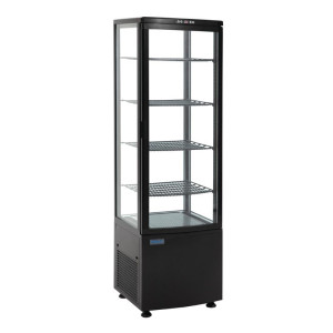 Zwarte Koelvitrine Serie C 235 L - Polar