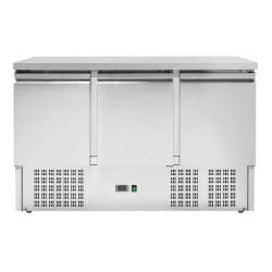 Compacte Koelwerkbank GN 1/1 Positief 3 Deuren