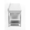 Tafel Inox Dynasteel: Diepte 700 mm, Lengte 800 mm