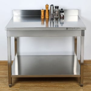 Tafel Inox Dynasteel: Diepte 700 mm, Lengte 800 mm