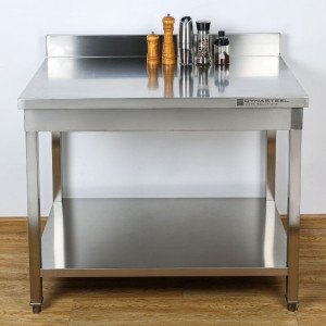 Professional stainless steel table Dynasteel: robustness and practicality