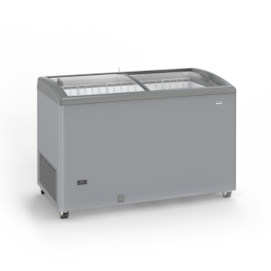 Congélateur Inox à Portes Coulissantes Vitrées - 400 L