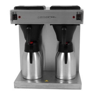 Professionelle Doppelkaffeemaschine 2 x 2 L - Dynasteel