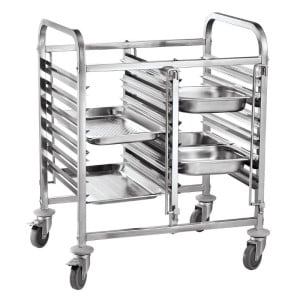 Chariot Porte-Plateaux Double - 12 x GN 1/1 - HENDI