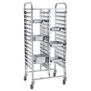 Chariot Porte-Plateaux Double - 30 x GN 1/1 - HENDI