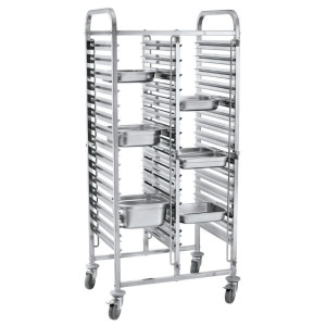 Double Tray Trolley - 30 x GN 1/1 - HENDI