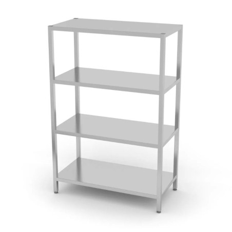 Opslagrekken 4 niveaus 1000 x 600 mm - HENDI