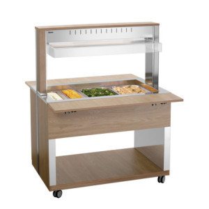 Chariot Buffet Chaud - 3 x GN 1/1