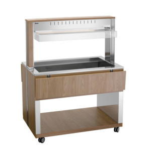 Chariot Buffet Chaud - 3 x GN 1/1