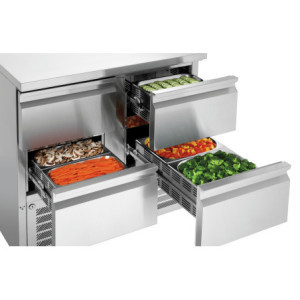 Mini Koelkasttafel GN 1/1 - 4 Laden