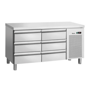 Positive Refrigerated Table 6 Drawers GN 1/1