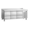 Positive Refrigerated Table 6 Drawers GN 1/1 with Backsplash