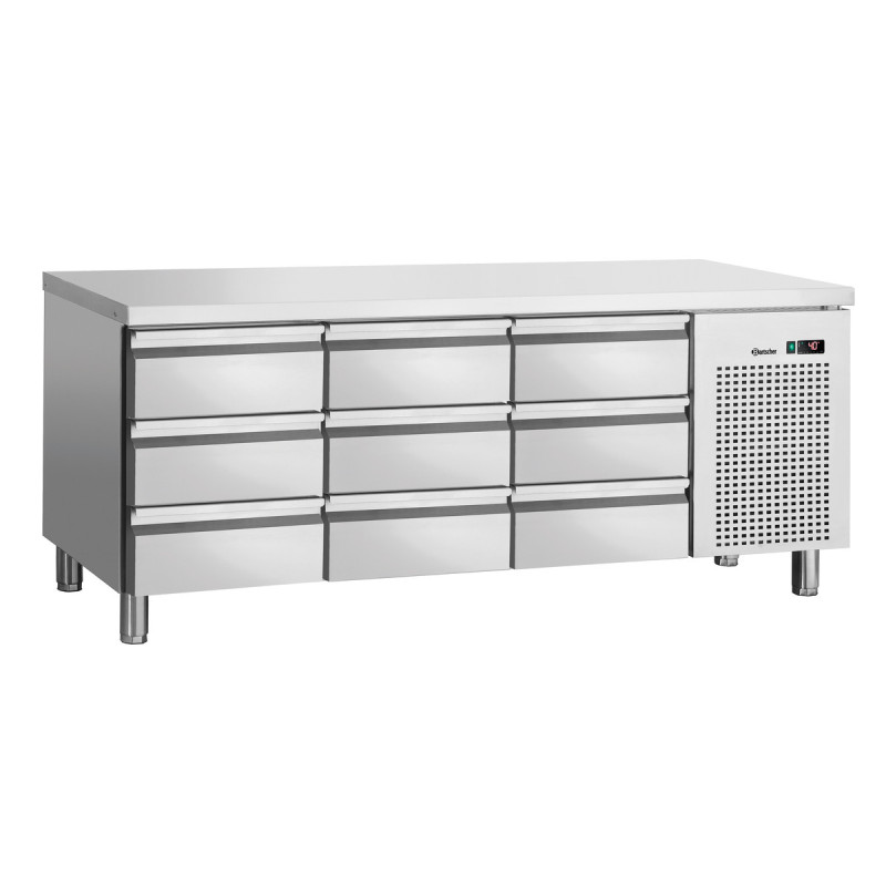 Positive Refrigerated Table 9 Drawers GN 1/1 Positive Refrigerated Table 9 Drawers GN 1/1