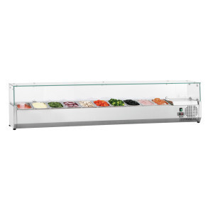 Saladette Koeling om Neer te Zetten - 10 x GN 1/4