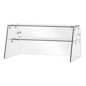 Vitrine en Verre pour Saladette Réfrigérée à 2 Portes