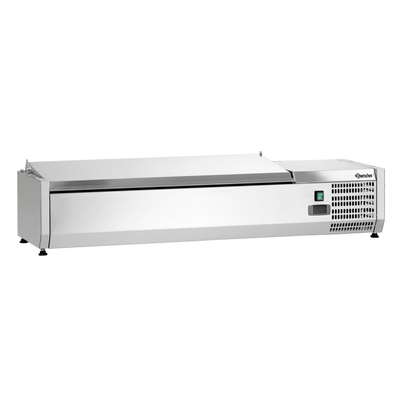 RVS gekoelde saladette om op te zetten - 3 x GN 1/3 + 1 x GN 1/2 RVS gekoelde saladette om op te zetten - 3 x GN 1/3 + 1 x GN 1/2