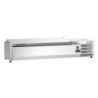 RVS gekoelde saladette om op te zetten - 3 x GN 1/3 + 1 x GN 1/2