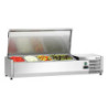 Refrigerated Saladette to Place Stainless Steel - 3 x GN 1/3 + 1 x GN 1/2