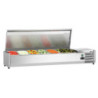 RVS gekoelde saladette om op te zetten - 5 x GN 1/3 + 1 x GN 1/2