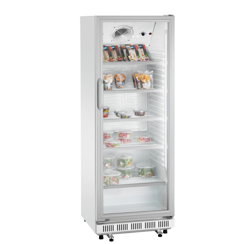 Witte Glazen Positieve Koelkast - 360 L - Bartscher