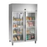 Positive Edelstahl-Glas-Kühlschrank - 922 L - Bartscher