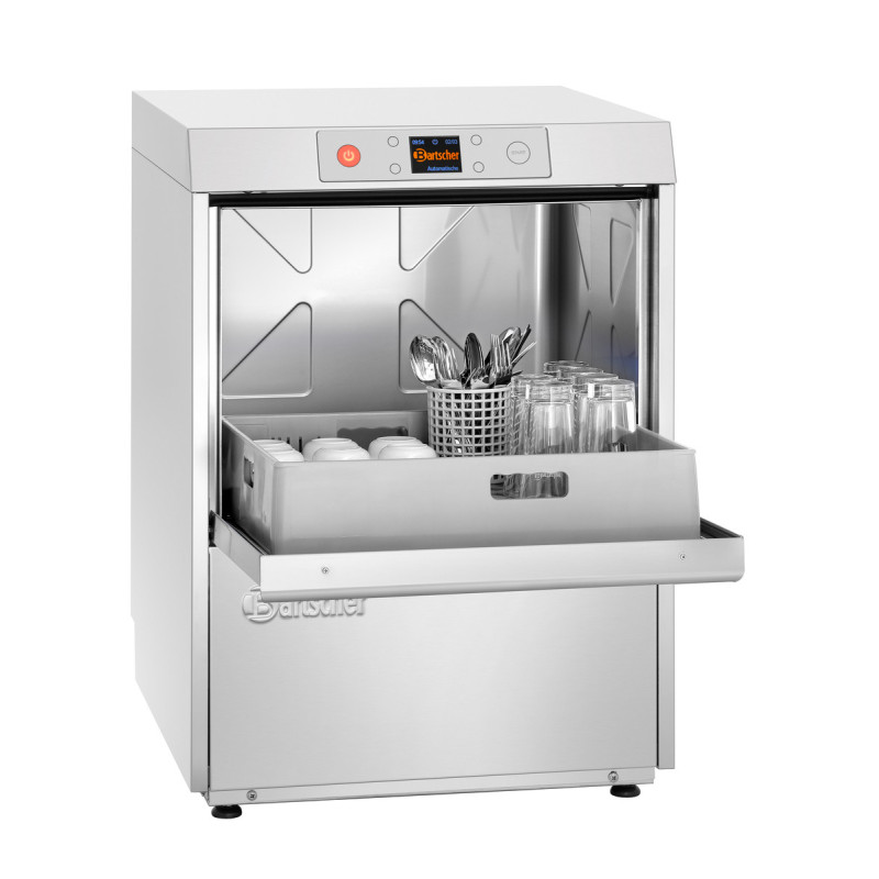Dishwasher with Drain Pump, Softener, and Detergent Dispenser - 50 x 50 cm - Bartscher Dishwasher with Drain Pump, Softener, and Detergent Dispenser - 50 x 50 cm - Bartscher
