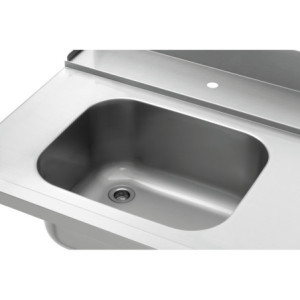 Table de Tri avec Evier et Un Trou - L 1495 x P 730 mm - Bartscher