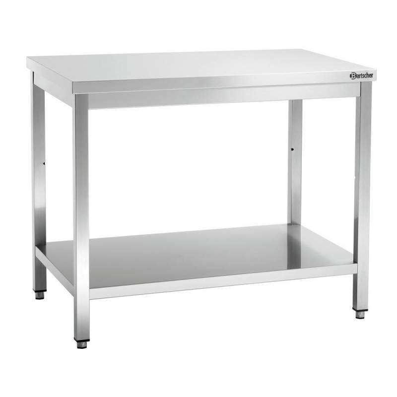 Roestvrijstalen Werktafel met Lage Plank - D 700 mm - L 1000 mm - Bartscher Roestvrijstalen Werktafel met Lage Plank - D 700 mm - L 1000 mm - Bartscher