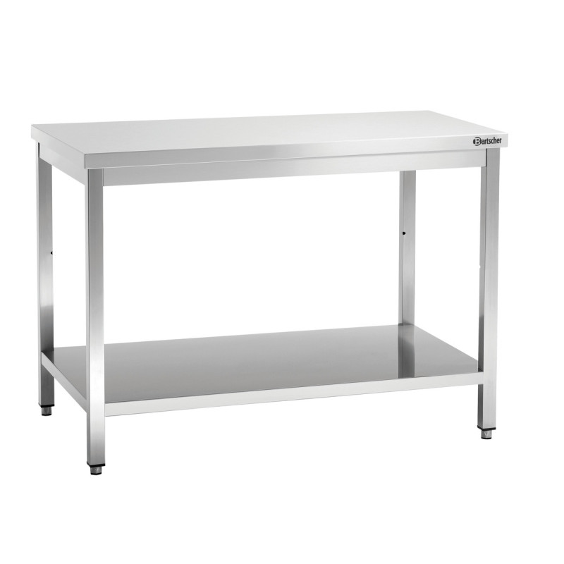Roestvrijstalen Werktafel met Onderste Plank - D 700 mm - L 1400 mm - Bartscher Roestvrijstalen Werktafel met Onderste Plank - D 700 mm - L 1400 mm - Bartscher
