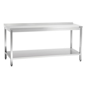 Werktafel Inox met Lage Plank - D 700 mm - L 1800 mm - Bartscher