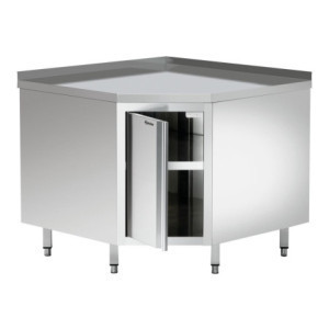 Eckmöbel aus Edelstahl - L 1000 x T 1000 mm - Bartscher