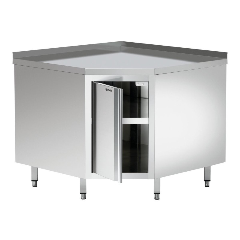 Stainless Steel Corner Furniture - L 1000 x D 1000 mm - Bartscher Stainless Steel Corner Furniture - L 1000 x D 1000 mm - Bartscher