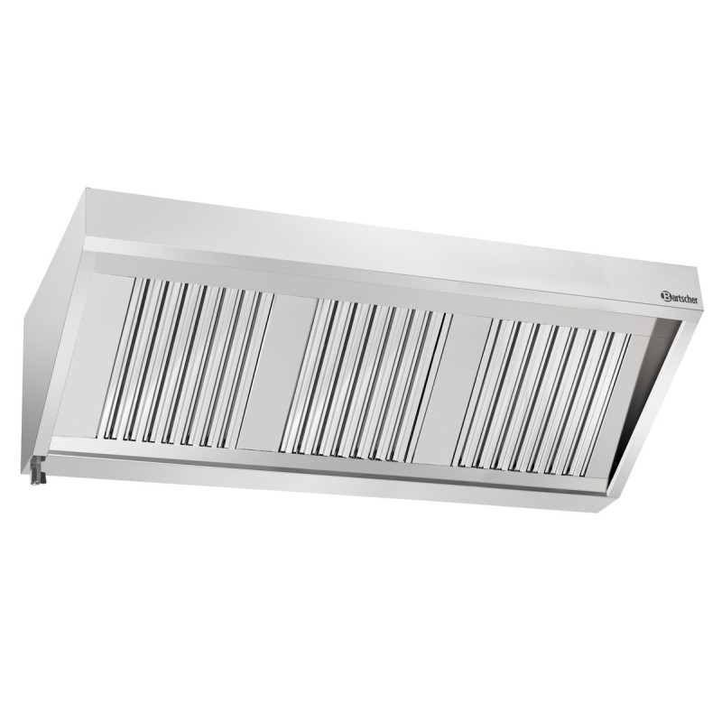 Hotte Murale avec Moteur et Eclairage - L 1600 x P 700 mm - Bartscher