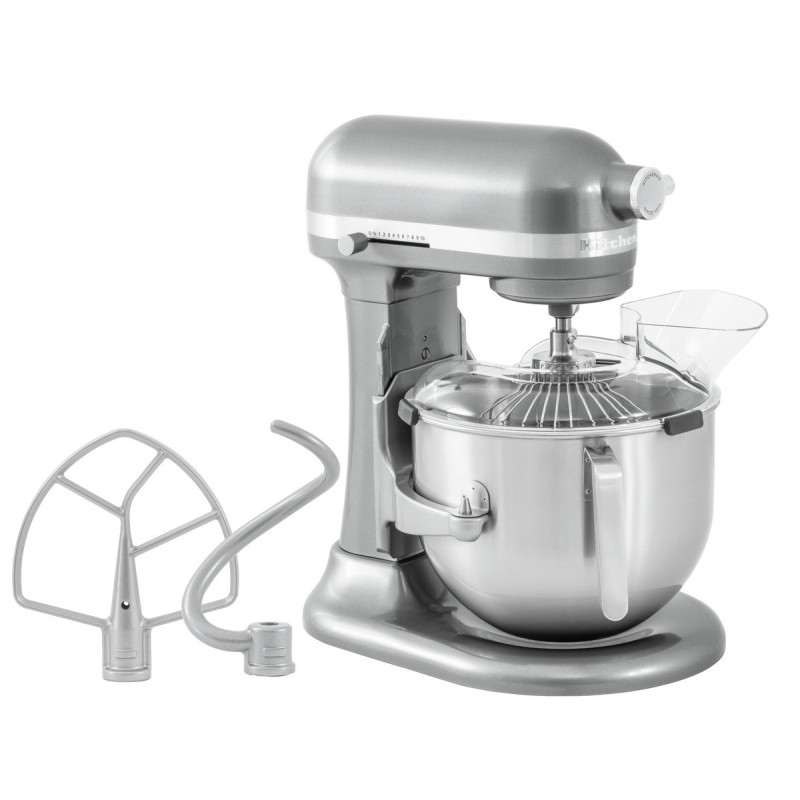 KitchenAid Mixer Zilver - 6,6 L - Bartscher