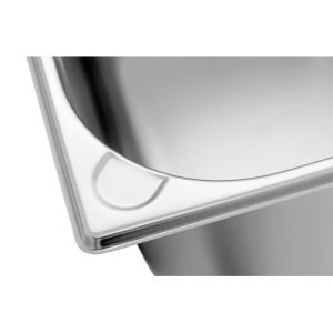 Bac Gastro GN 1/2 Basic Line - Profondeur 200 mm - 12,5 L - Bartscher