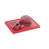 Cutting Board 325 x 265 mm - Red - 20 mm Thickness - Bartscher