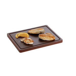 Cutting Board 325 x 265 mm - Brown - 20 mm Thickness - Bartscher