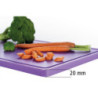 Cutting Board 530 x 325 mm - Purple - 20 mm Thickness - Bartscher
